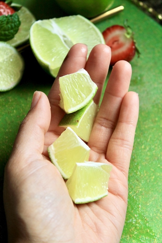 easy strawberry mojito with bacardi rum