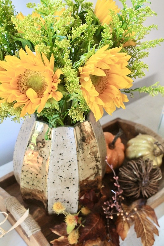 easy fresh flowers centerpiece fall decorations