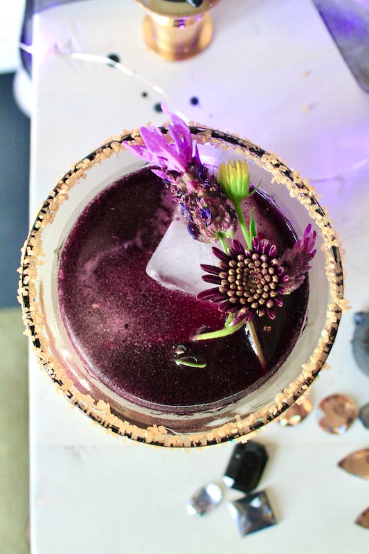 easy red wine spiced rum apple cider halloween cocktail