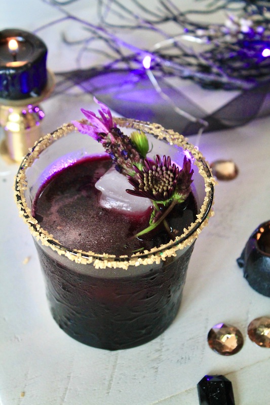 apple cider wine and rum halloween cocktail