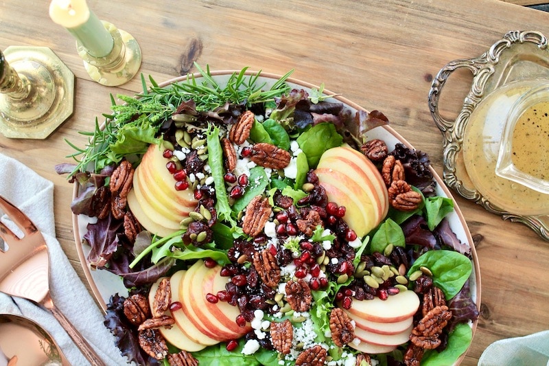 drizzle over salad and serve