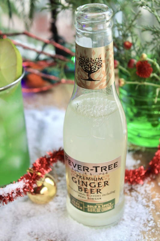 ginger beer moscow mule cocktail for christmas