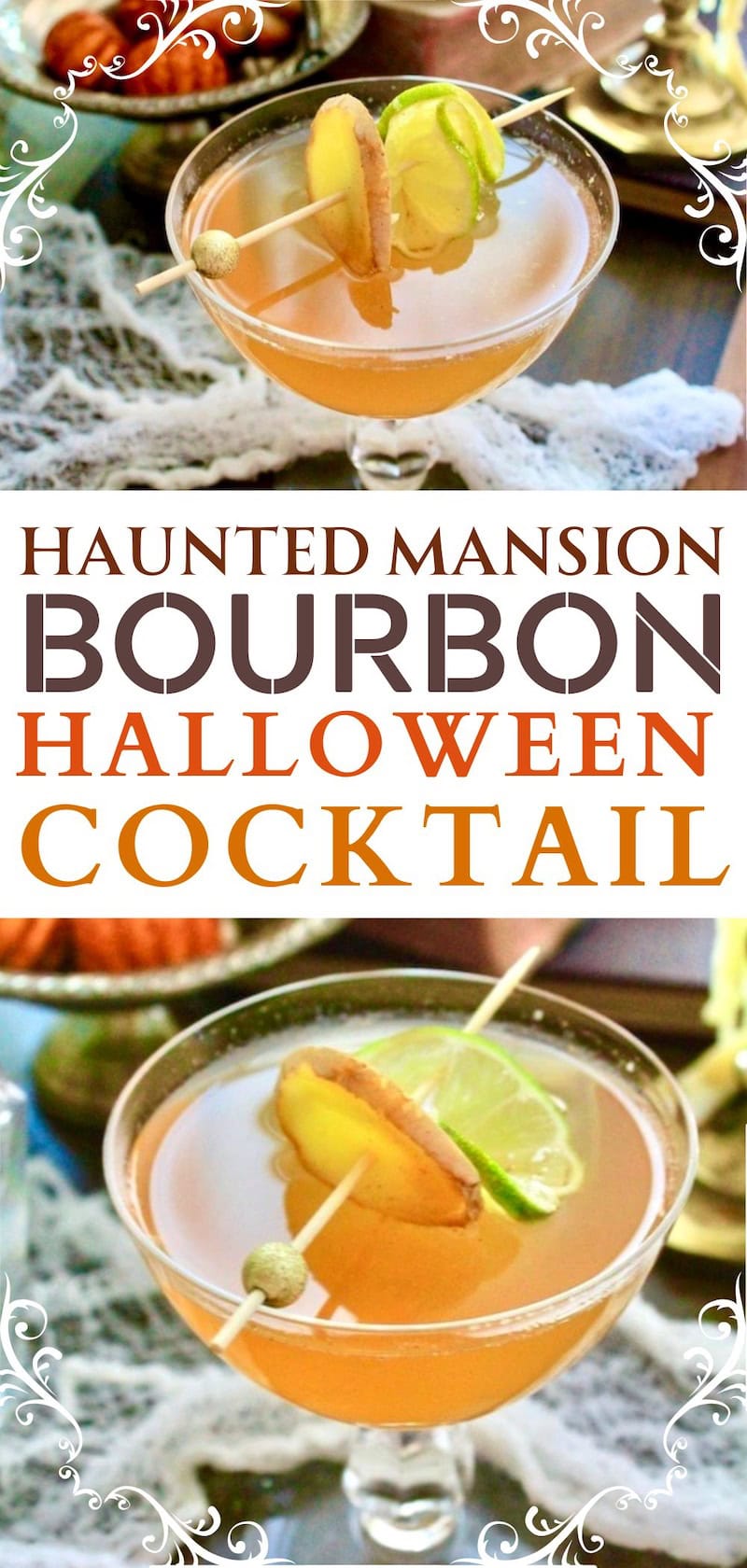 haunted mansion halloween bourbon drink