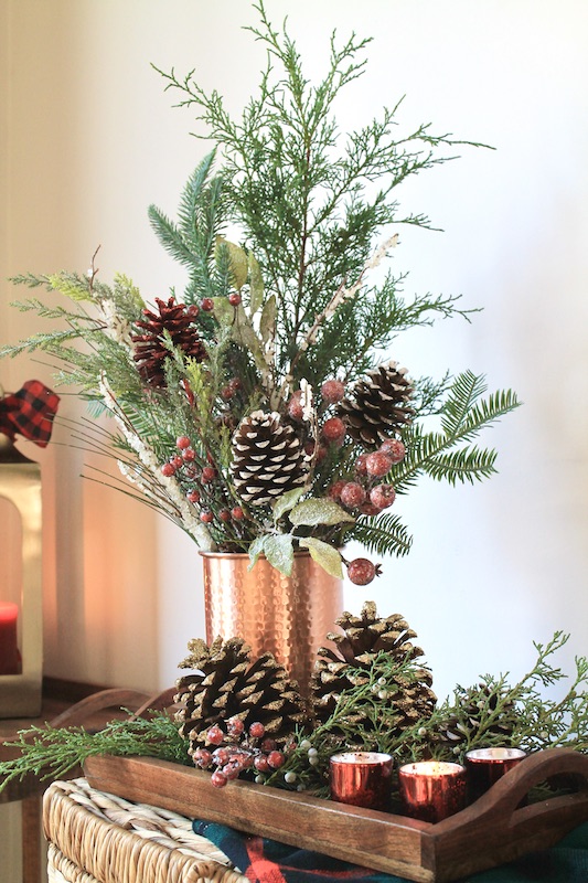 diy Christmas coffee table decorations