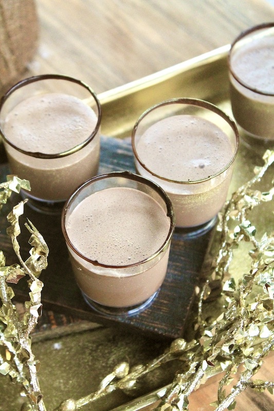 strain into shot glasses and serve cold