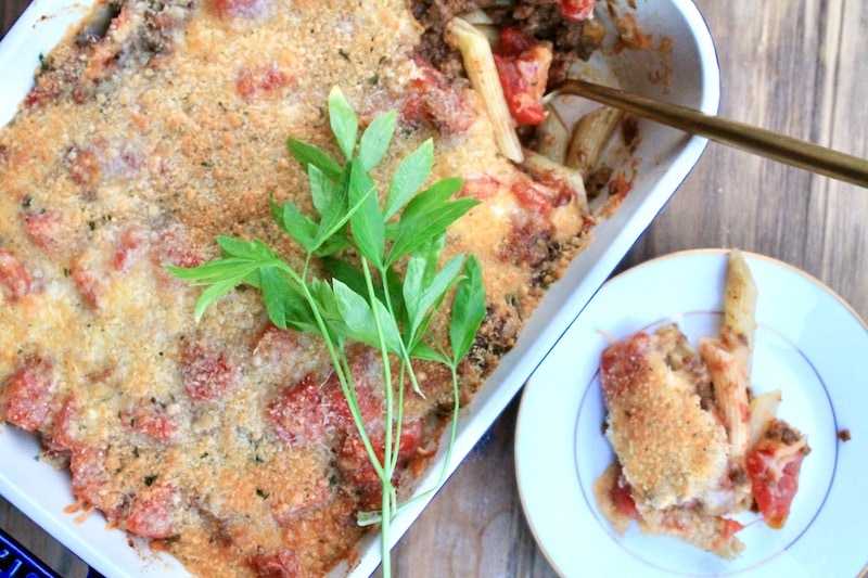 cover leftover taco pasta casserole with foil tightly