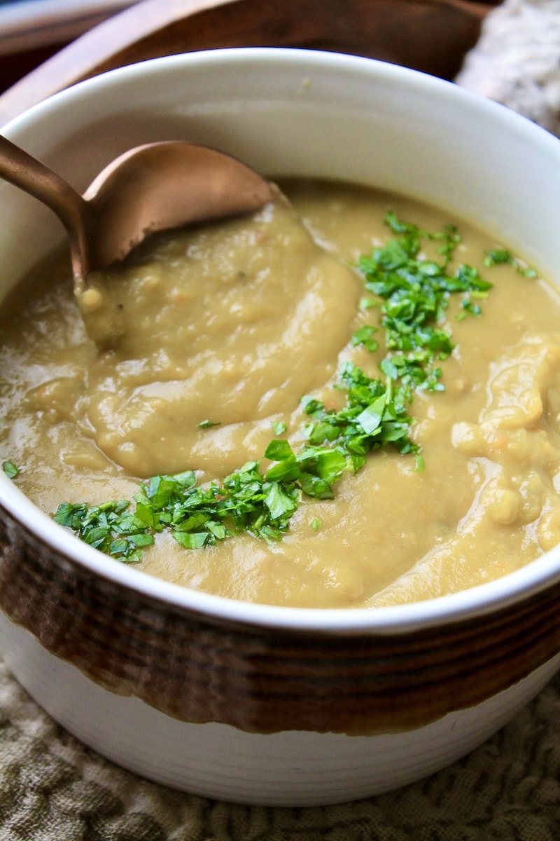 quick split pea soup recipe with leftover ham