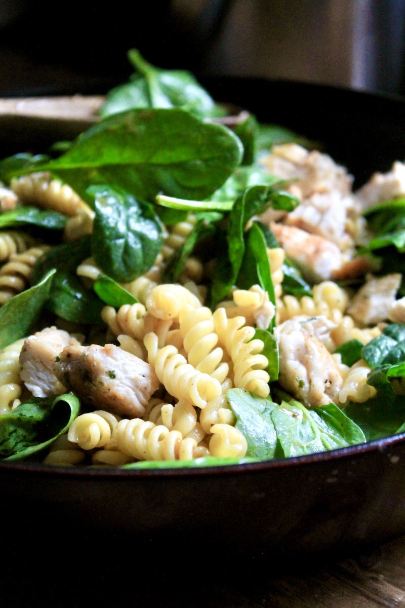 one pot chicken spinach pasta