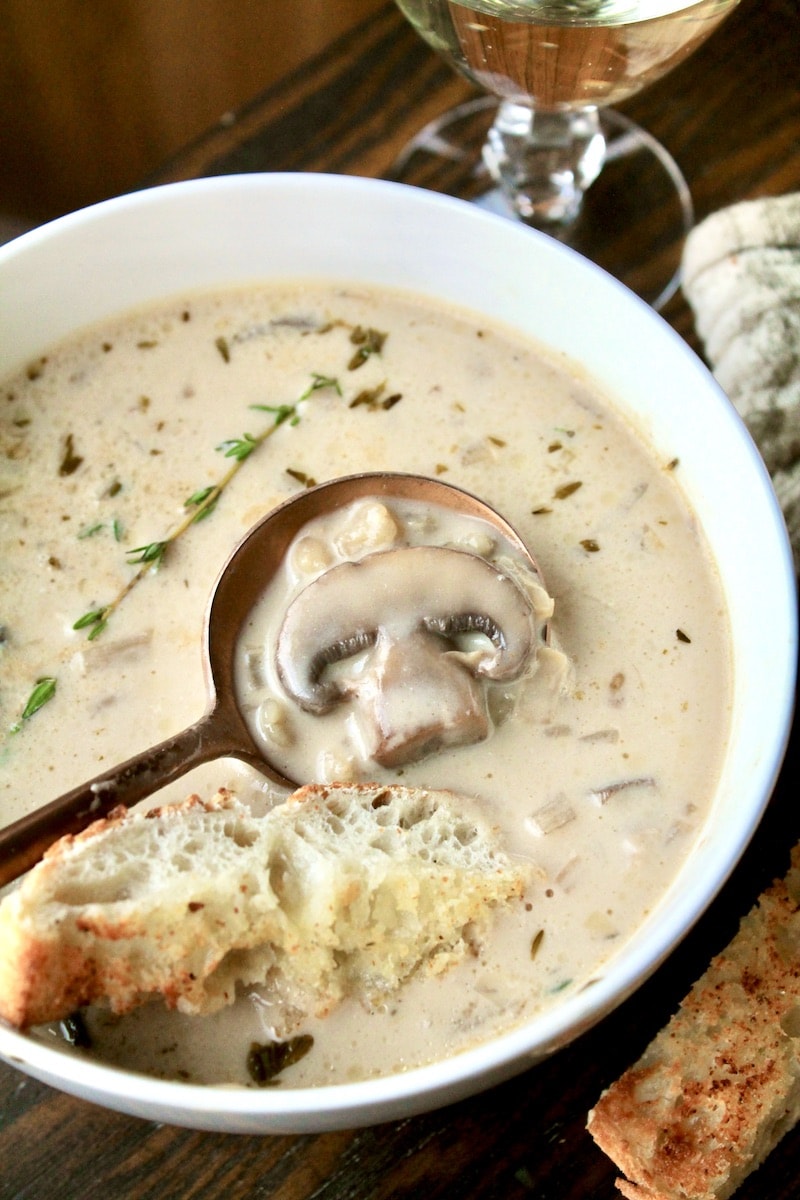 instant pot mushroom barley soup