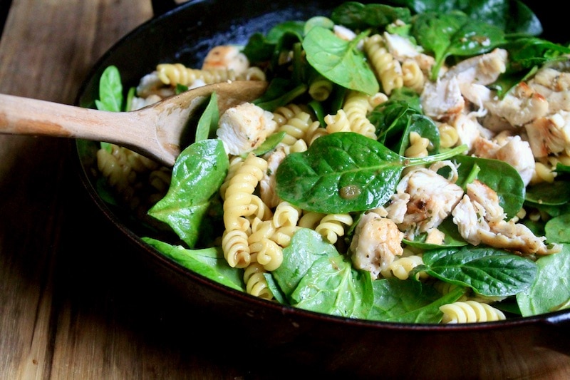 one pot chicken spinach pasta