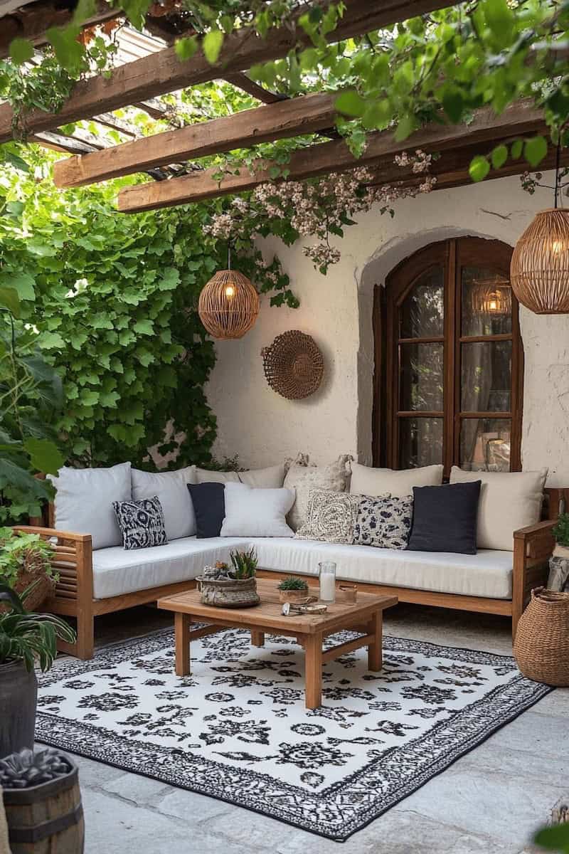 small backyard patio ideas rustic