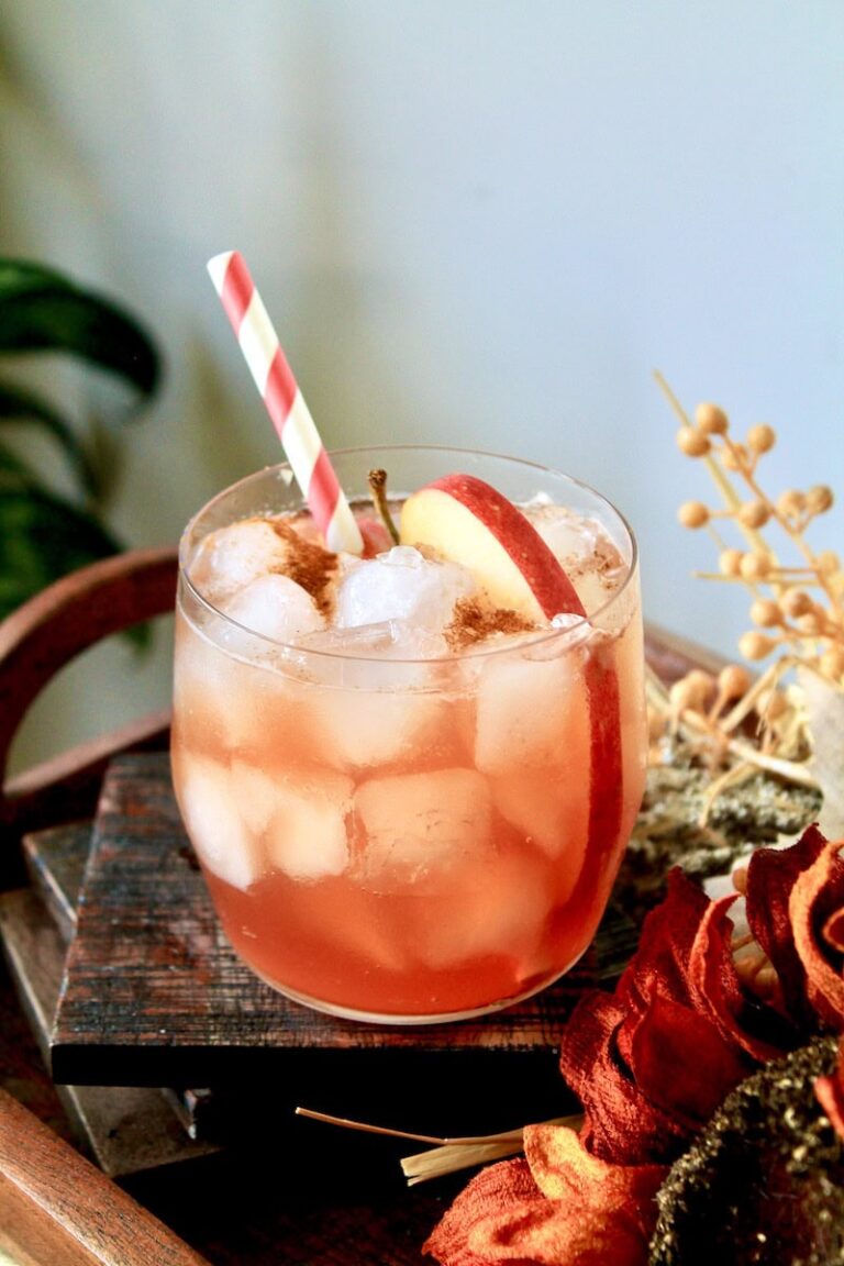 Maple Apple Cranberry Fall Bourbon Cocktail Recipe