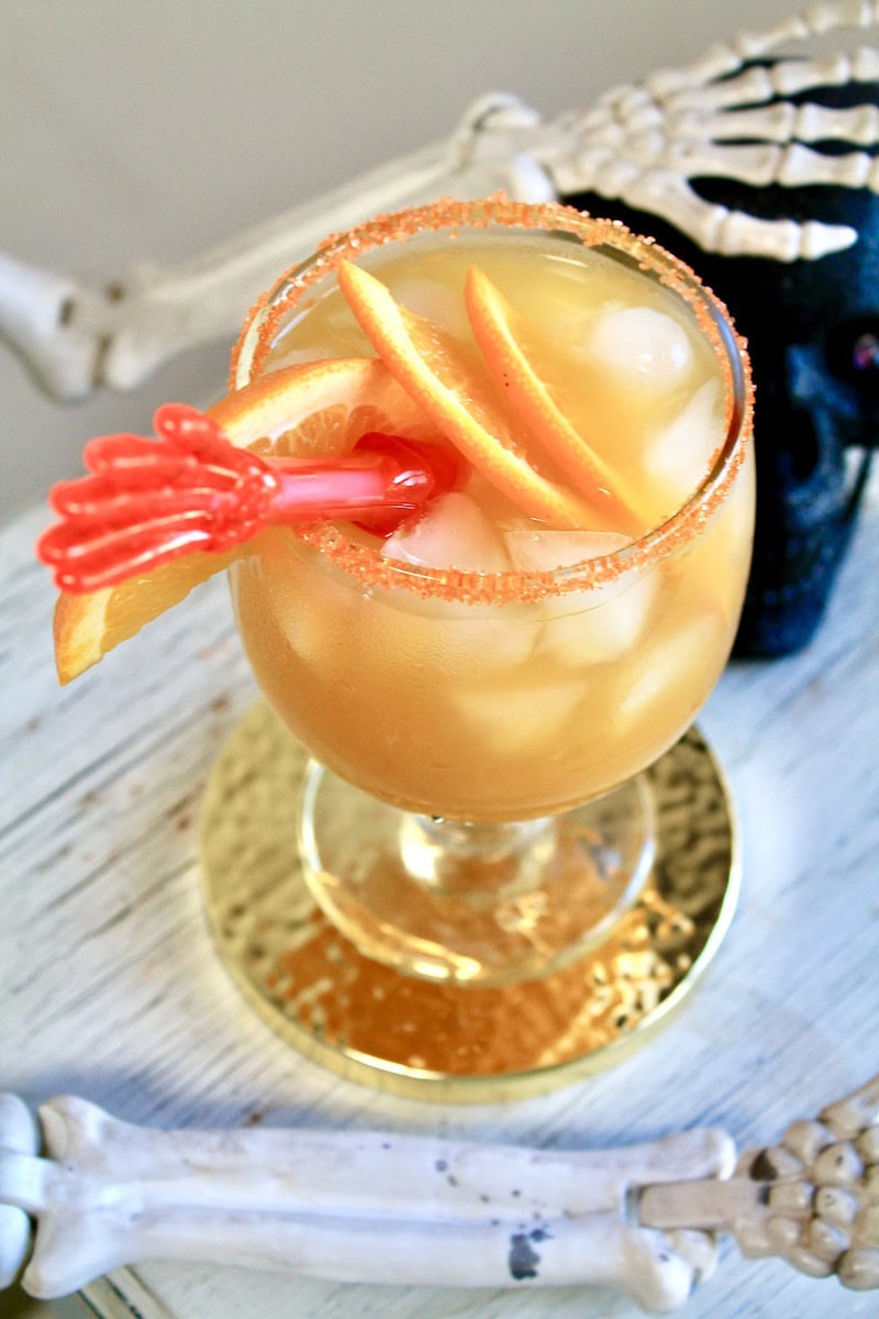 festive spooky vodka drink