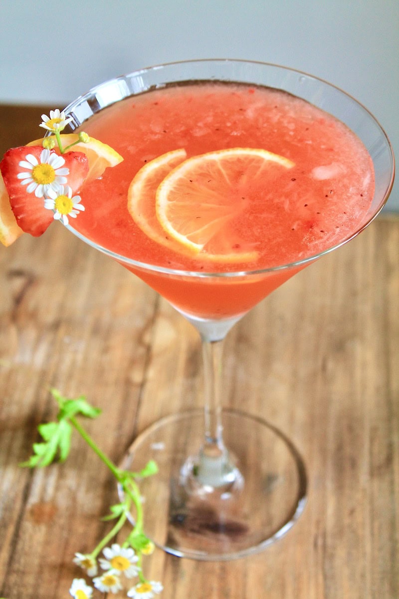 easy strawberry martini