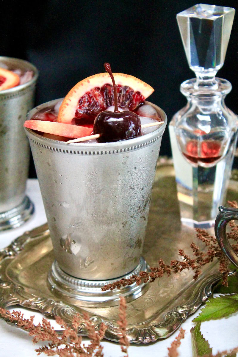 cherry blood orange cranberry non alcoholic halloween punch
