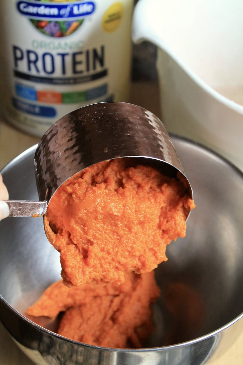 add pumpkin puree to pancake batter