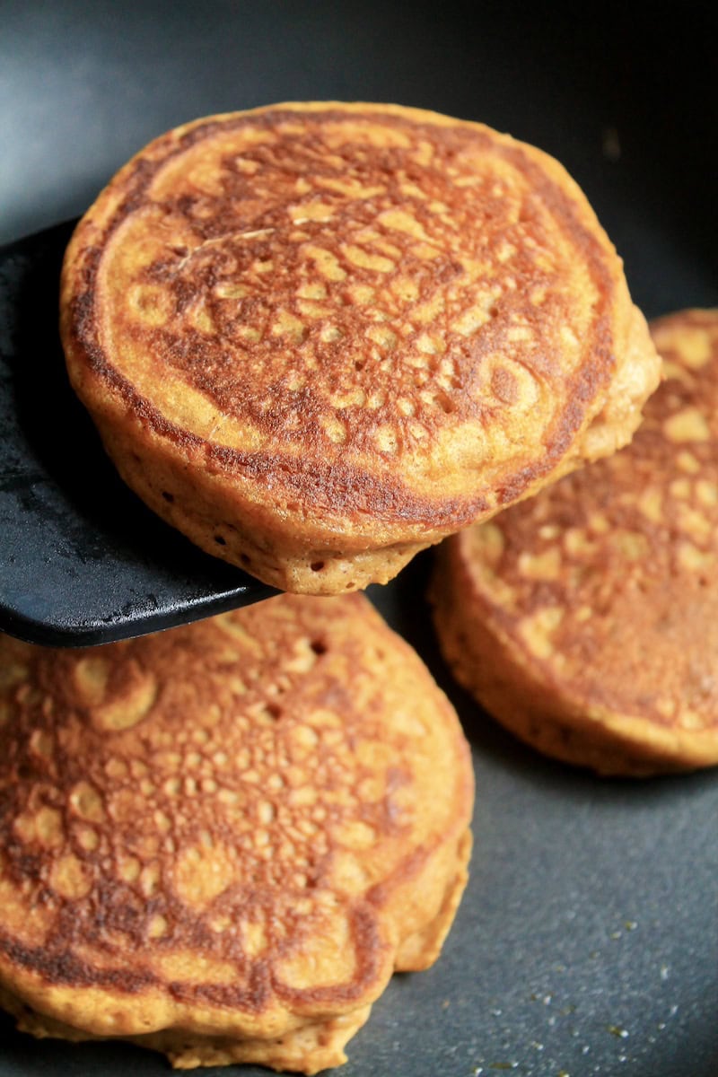 serve pancakes warm