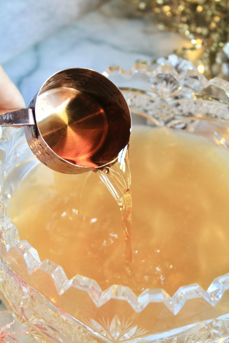 bourbon ginger beer holiday punch recipe