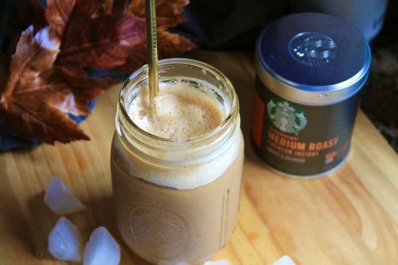 easy pumpkin spice iced coffee