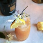 chambord new years eve cocktail with champagne