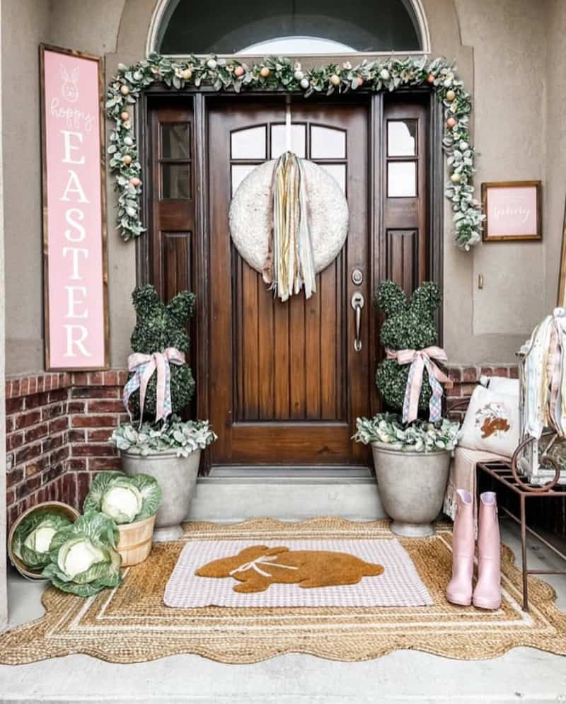 easter porch decor