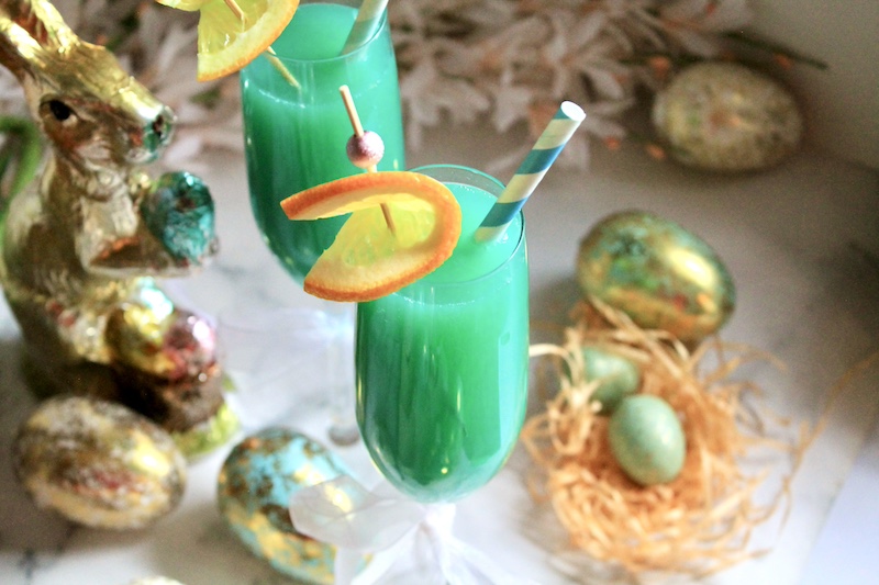festive robins egg mimosa recipe
