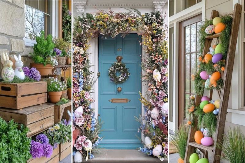 easter porch decor