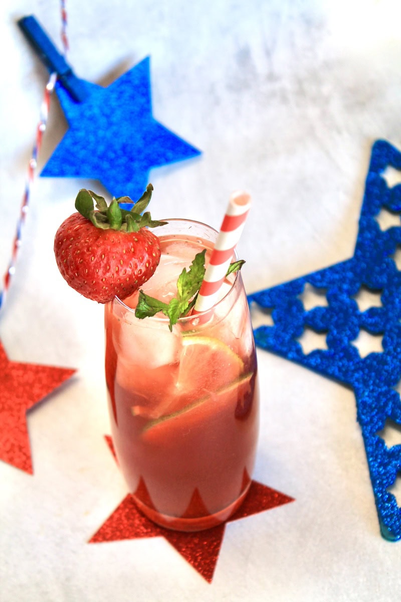 easy rum summer drink for fourth of july