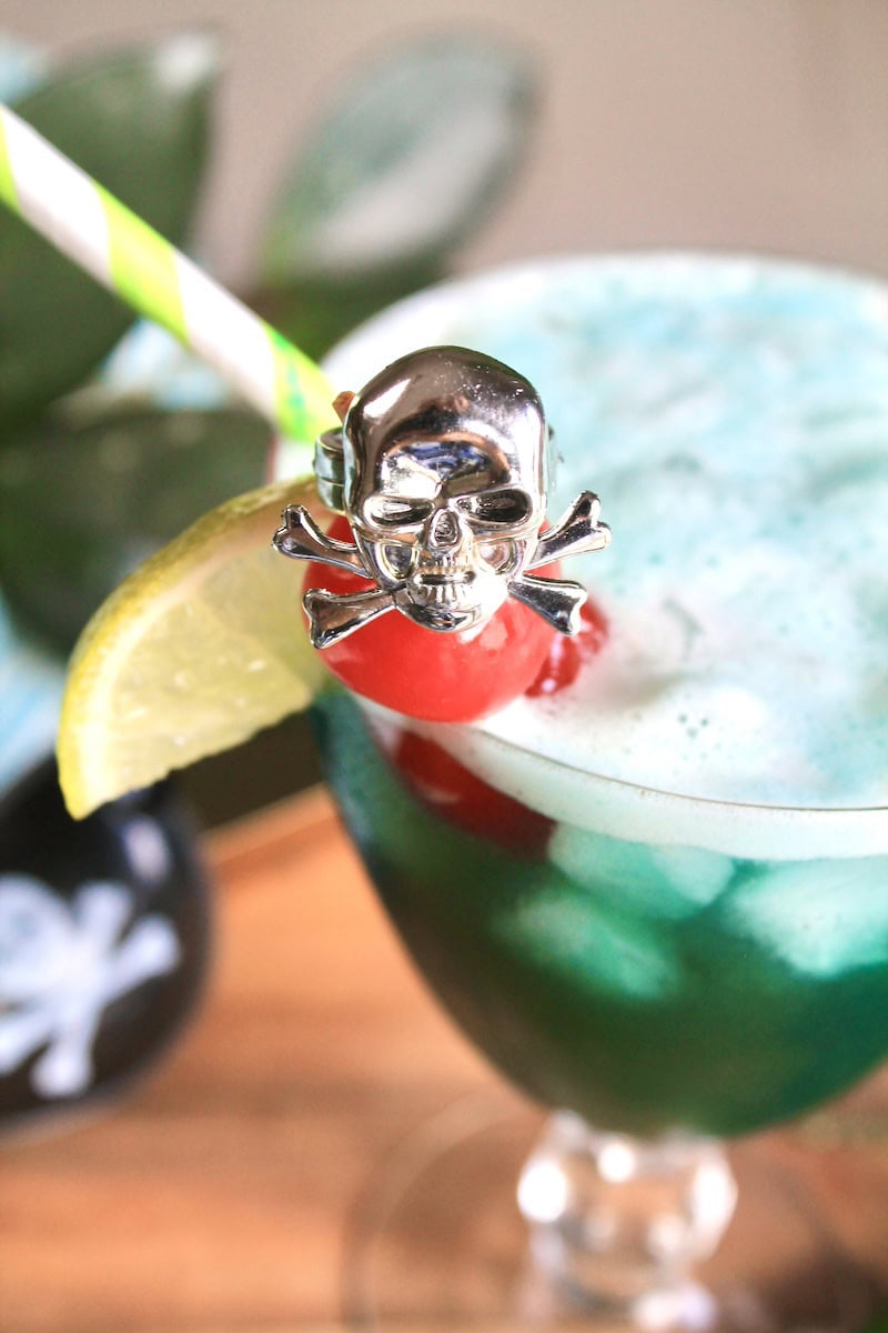 pirate theme drink pineapple rum drink