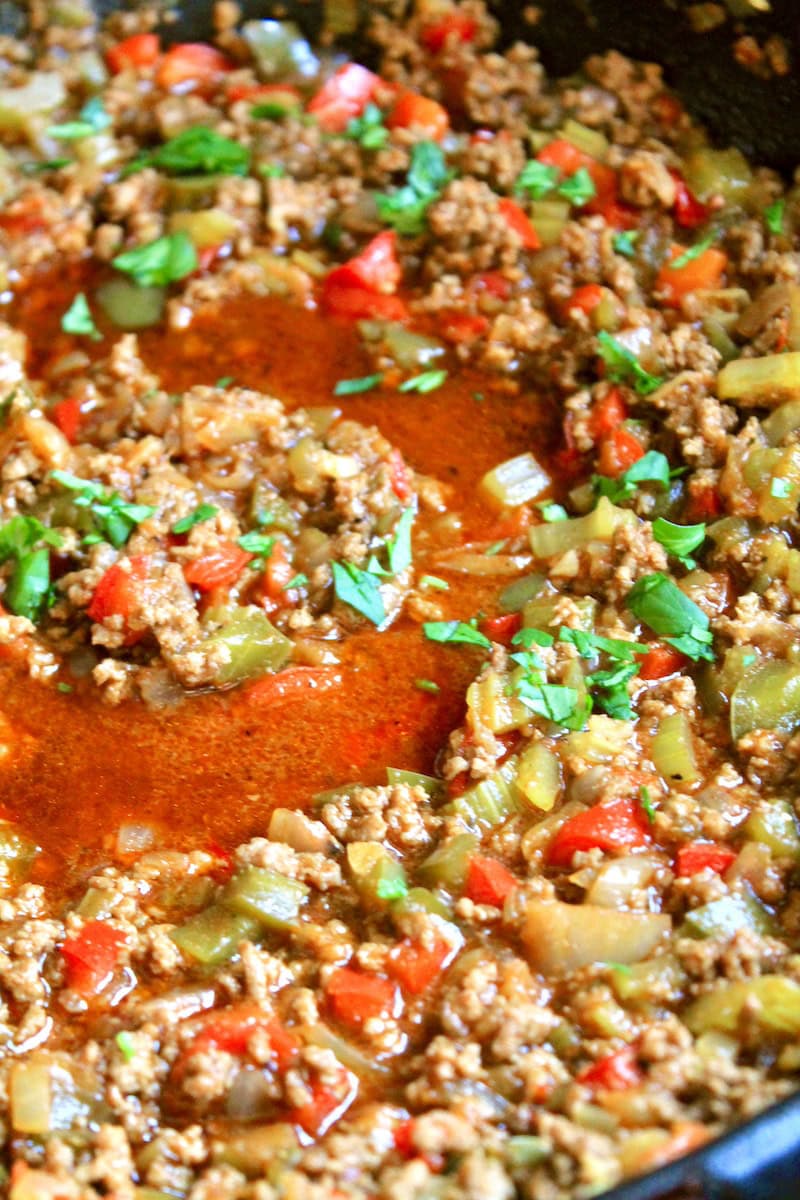 juicy ground beef dinner recipe with cajun spices
