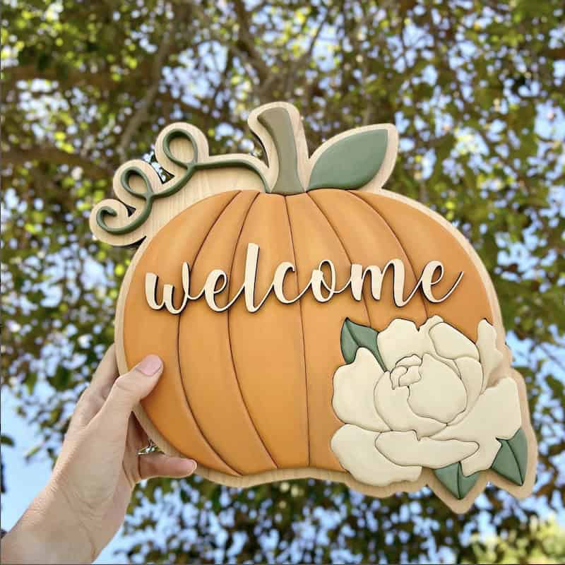 diy fall door hangers