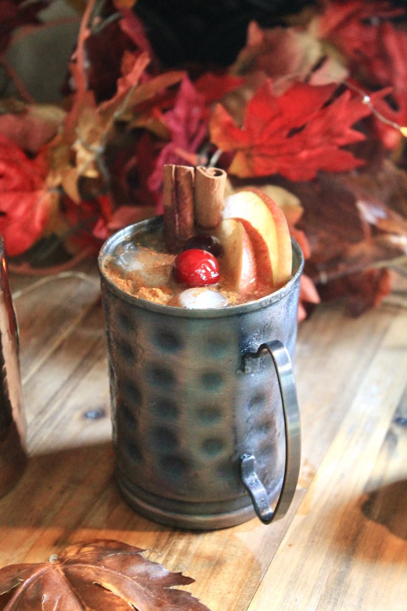 easy apple fall drink with vodka