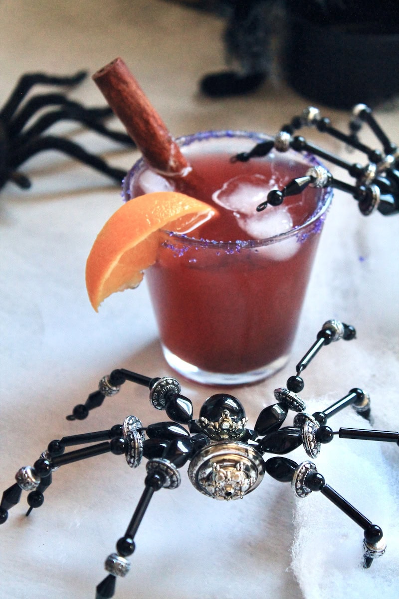 spooky halloween spider drinks