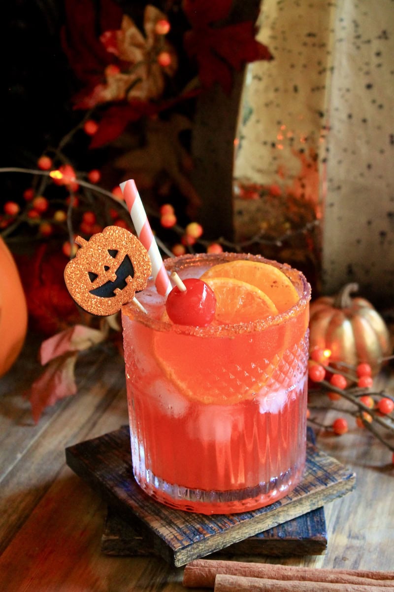 halloween bourbon drink