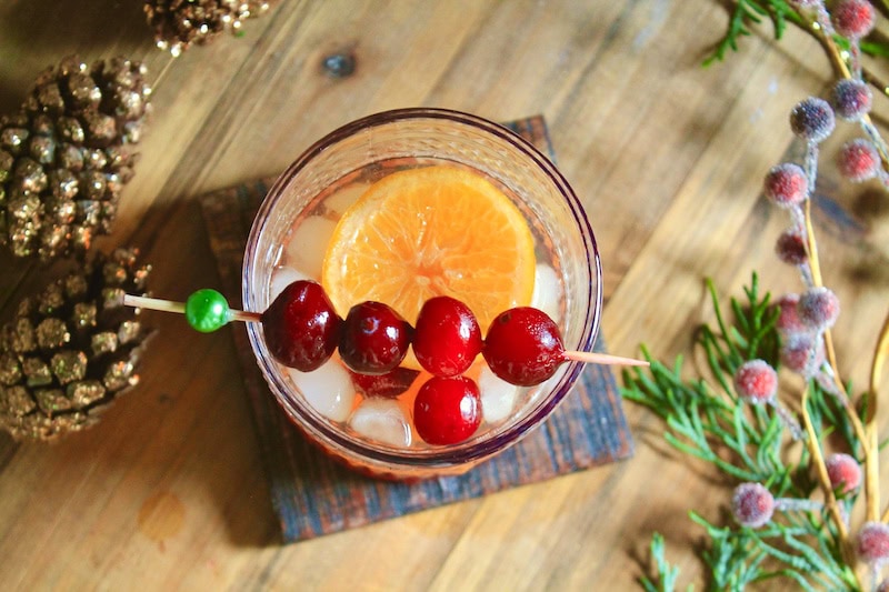 easy christmas old fashioned cocktail recipe