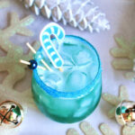 christmsa drinks with blue curacao