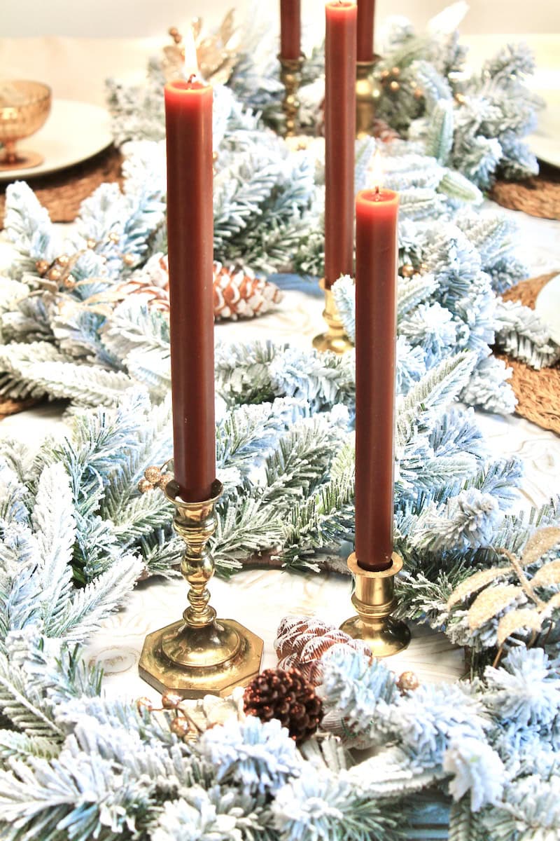 homemade diy christmas table decorations