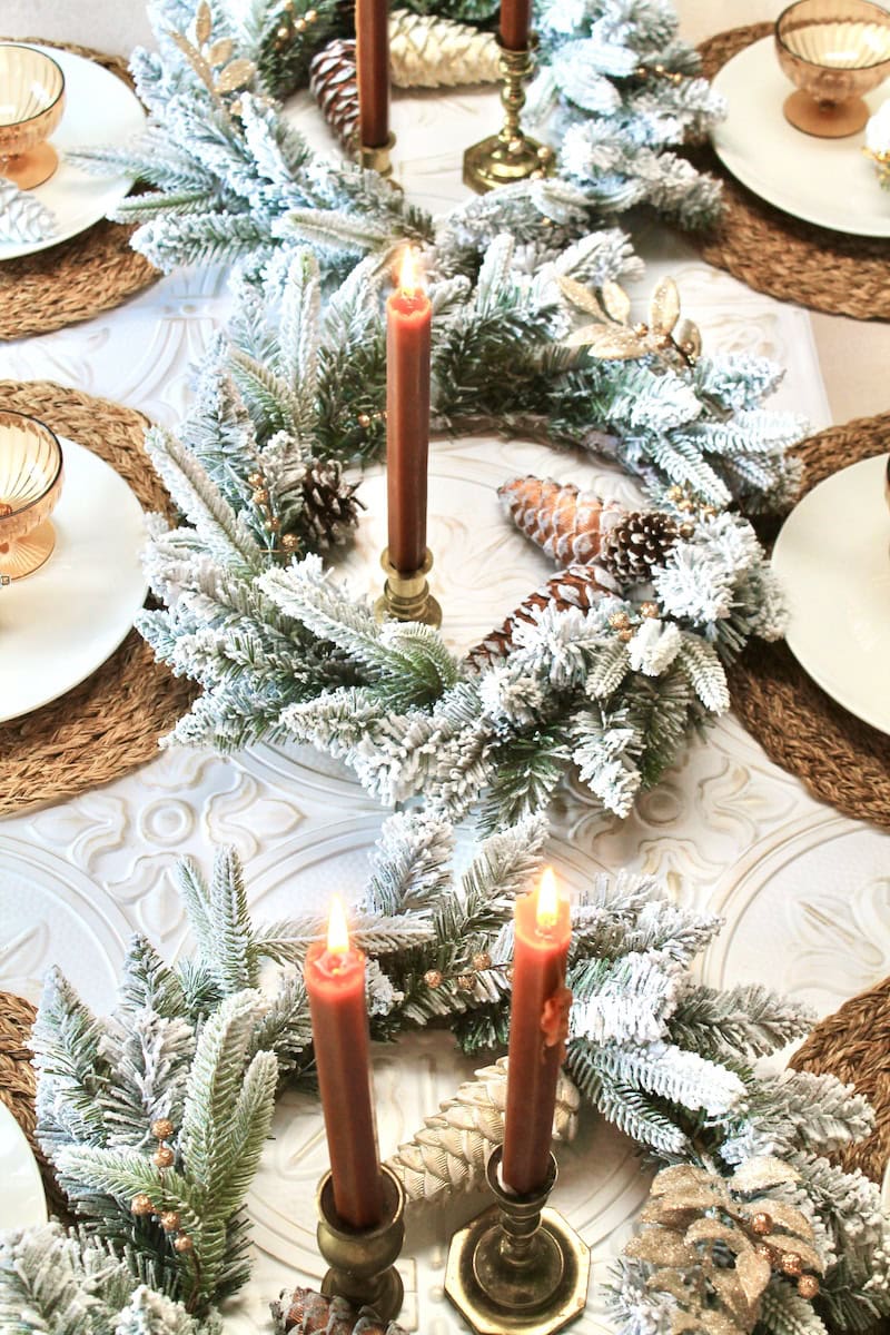 homemade diy christmas table decorations