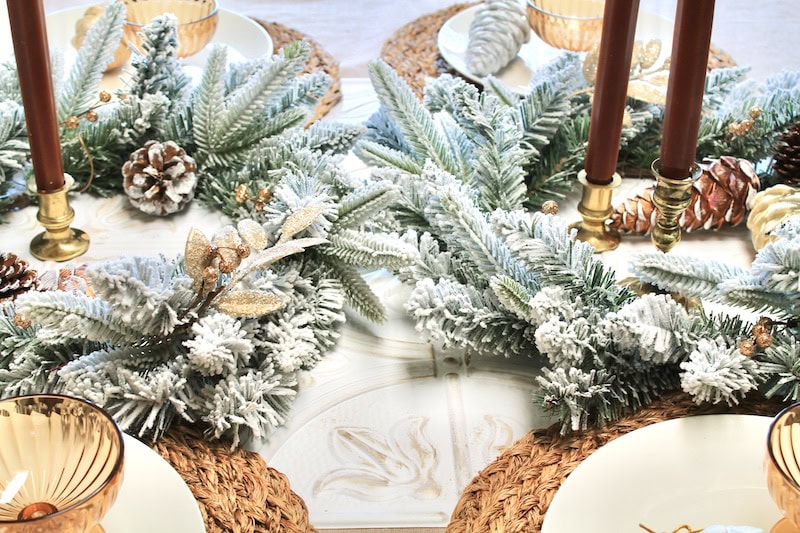 homemade diy christmas table decorations