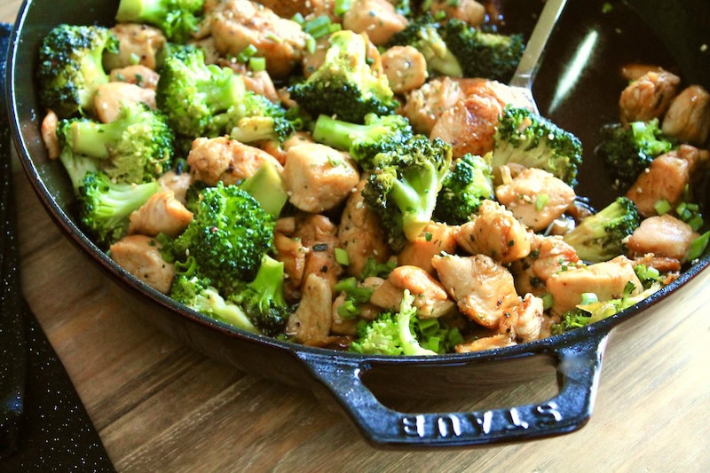 easy chicken and broccoli recipe with sesame honey soy sauce