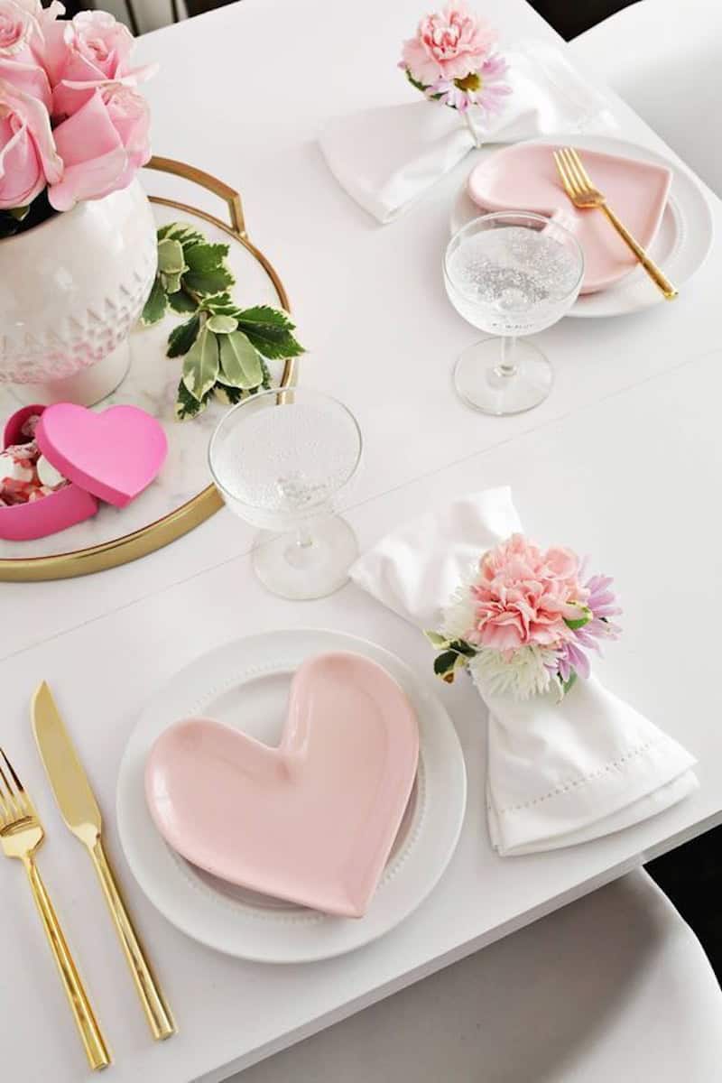 valentines day table setting ideas