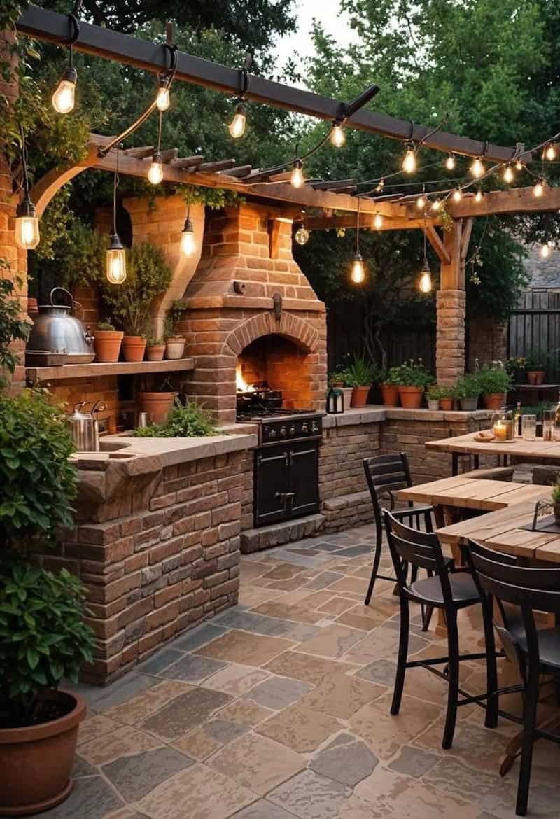 outdoor summer kitchen ideas