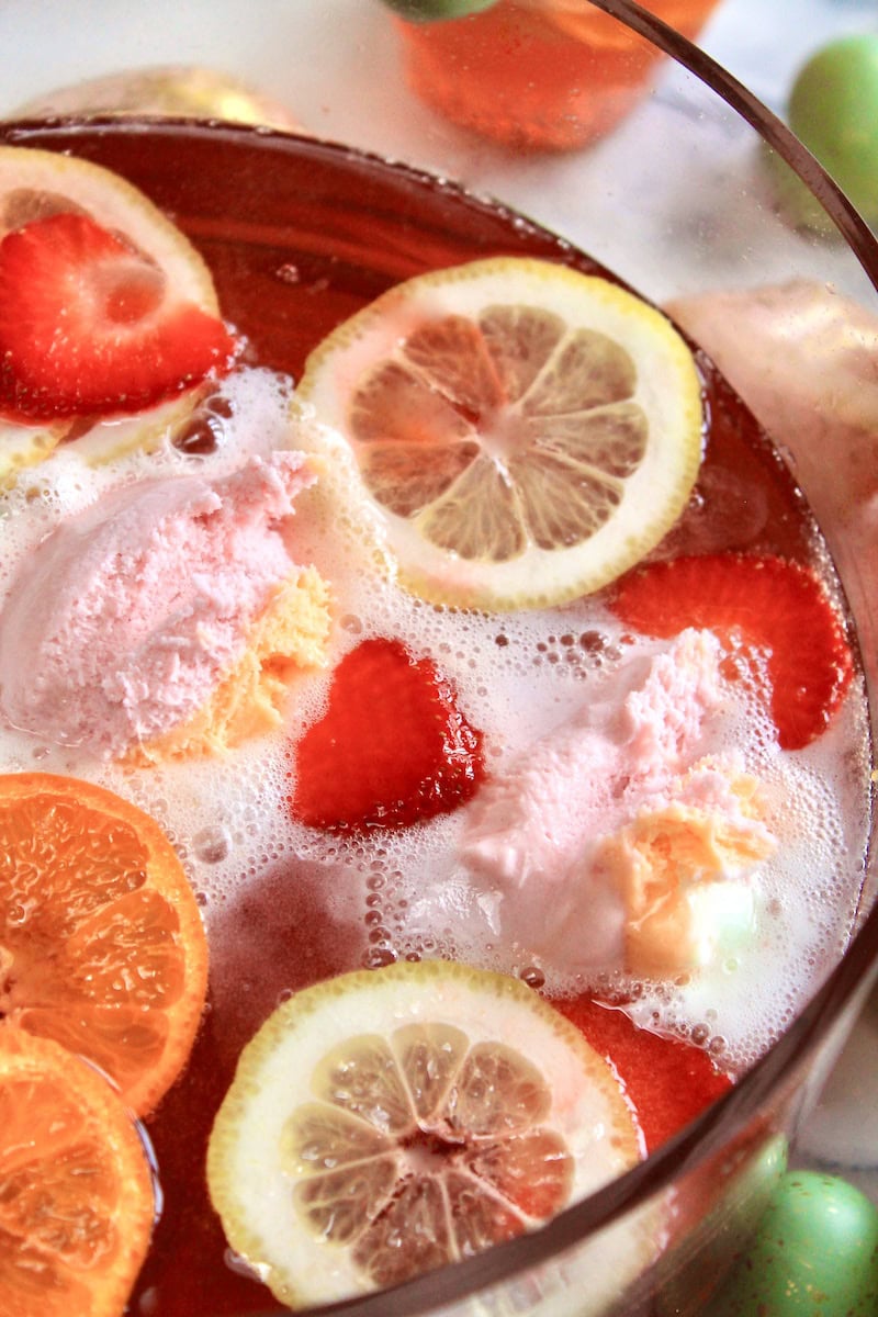 fruity non alcoholic easter punch