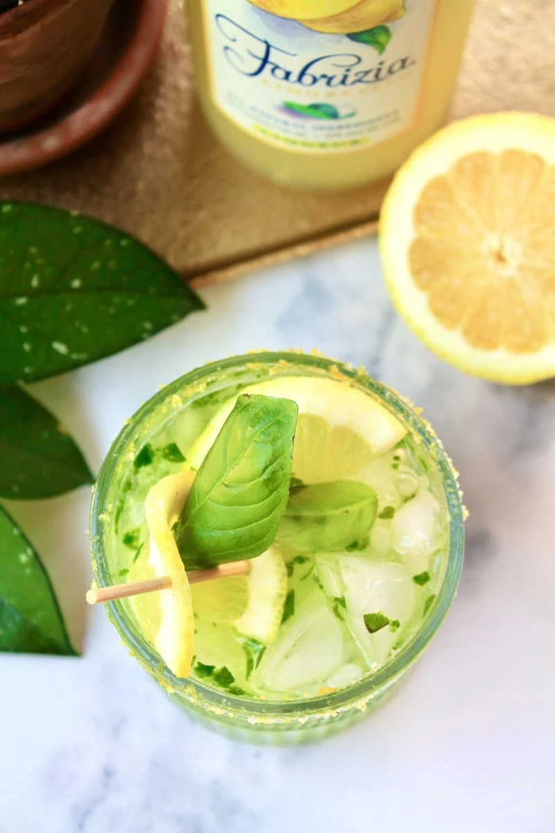 boozy-lemon-basil-smash-limoncello-cocktail-with-vodka