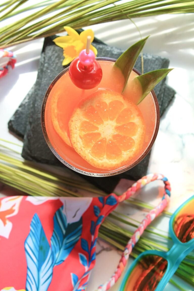 tropical summer vodka martini