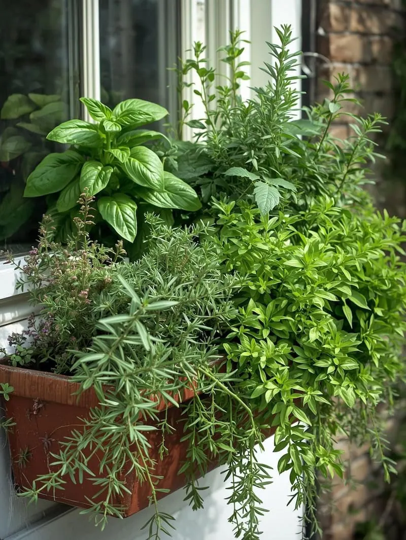herb garden flower box